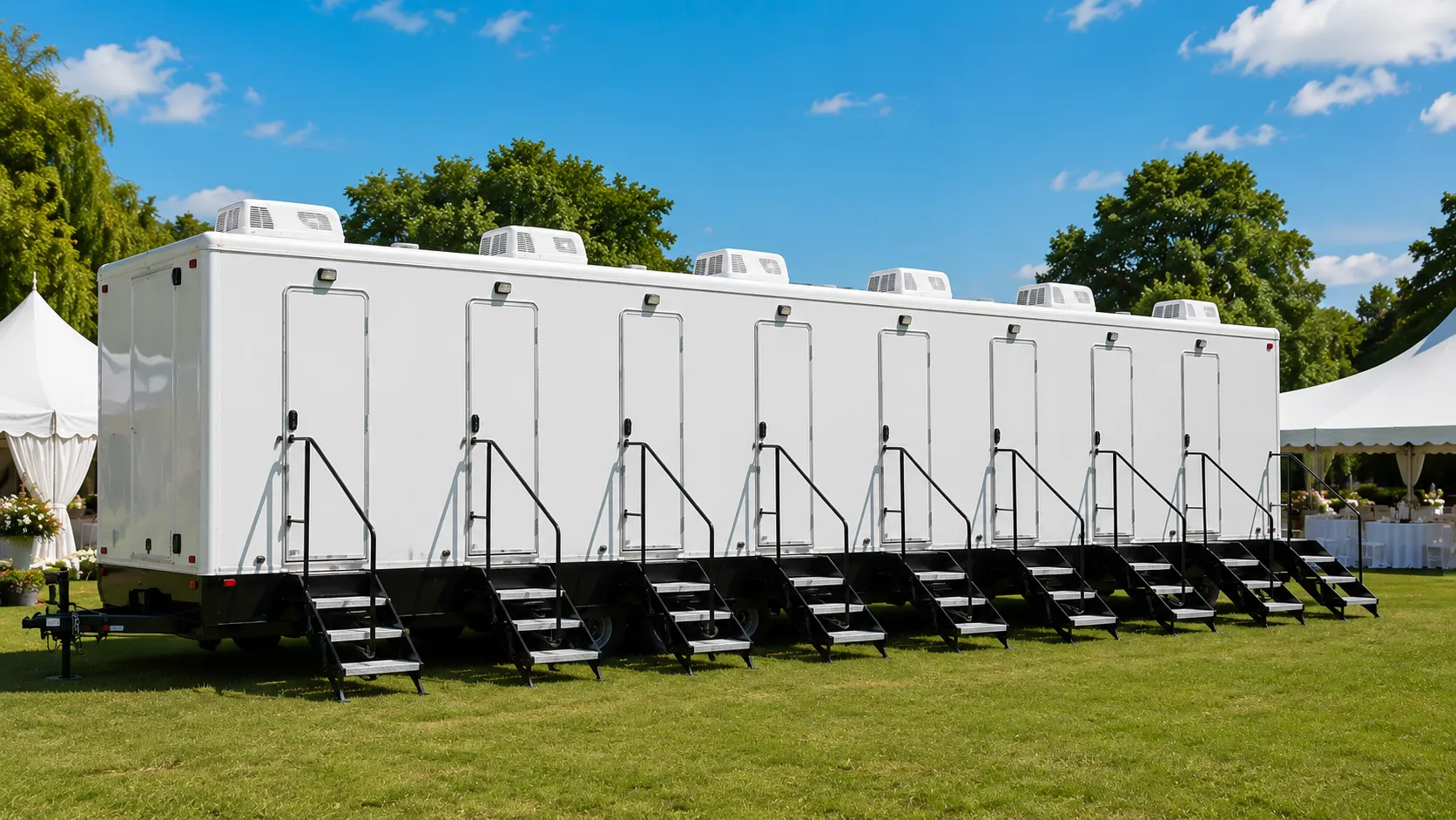 8 Stall Restroom Trailer in Lexington, KY
